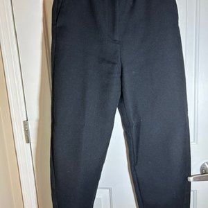 Toteme Black Cotton Twisted Seam Trousers